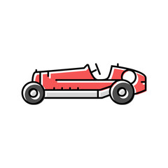 vintage racing car vehicle color icon vector. vintage racing car vehicle sign. isolated symbol illustration