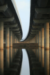 Bridge-Expressway pillars that help support the expressway bridge to facilitate rapid travel are...