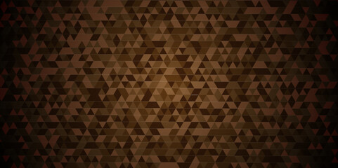 Modern abstract wood and brown chain rough backdrop background. Abstract geometric pattern wood Polygon Mosaic triangle Background, business and corporate background.
