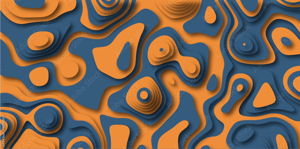 Poster Abstract colorful paper cut background design .Abstract vector seamless pattern with shadows Trendy multicolor contemporary design for prints,flyers,banners,brochures,invitations,covers.