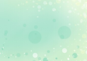 Pastel light green bethe background with bubbles