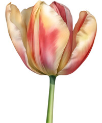 Colorfu.l Watercolor Tulip painting