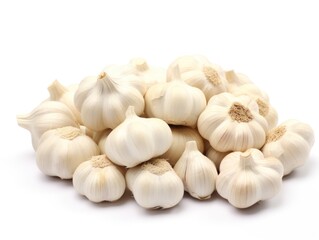 Fototapeta premium Granulated garlic isolated on white background 