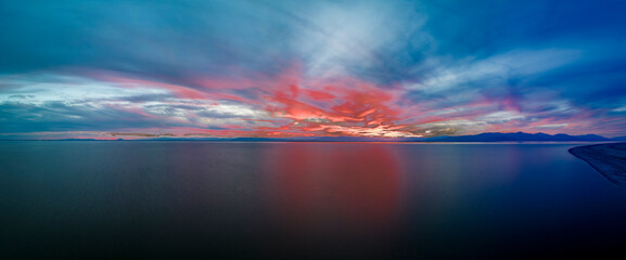 Sunset over the Salton Sea