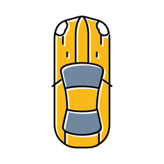 wheel car top view color icon vector. wheel car top view sign. isolated symbol illustration