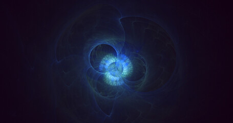 3D manual rendering abstract technology fractal background