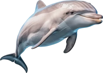 Stof per meter Picture of a dolphin isolated on transparent background, png © Zamora Design