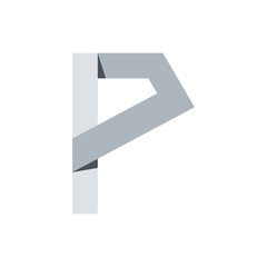 Obraz premium Monogram P design vector logo. Monogram initial letter mark P logo design. Monogram design vector logo. Monogram initial letter mark P logo design. Simple P monogram. Monogram P design logo