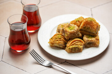 Turkish traditional baklava