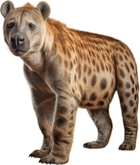 Picture of a hyena isolated on transparent background, png