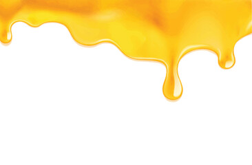 Yellow paint splash isolated