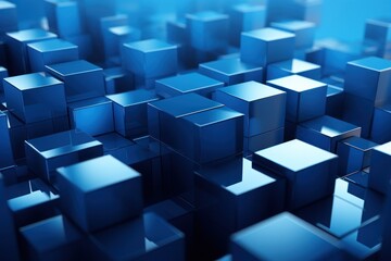 3d render abstract cubes shape colorful background.