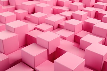 Obraz premium 3d render abstract cubes shape colorful background.