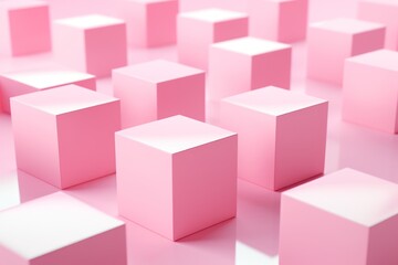 3d render abstract cubes shape colorful background.