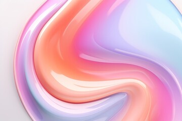 3d render realistic flying shapes in motion isolated on white background trendy designs.