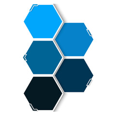 Infographic process design 5 options or steps.