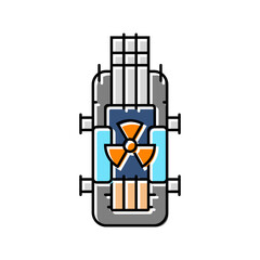small modular nuclear reactor future technology color icon vector. small modular nuclear reactor future technology sign. isolated symbol illustration