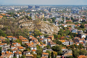 Panoramic view of Plovdiv. Bulgaria