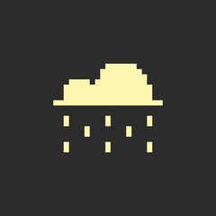 this is weather icon use one bit style in pixel art with simple color and black background ,this item good for presentations,stickers, icons, t shirt design,game asset,logo and your project.
