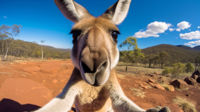 Kangaroo Taking Selfies That Will Make You Smile. Crazy Animals Who Took Cute Selfies.