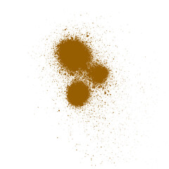 Coffee, chocolate, liquid stains isolated on transparent background. Royalty high-quality free stock PNG image of Tea Stains spill. Round coffee stain isolated, cafe splash fleck drink, slushy mud - obrazy, fototapety, plakaty