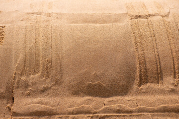 Close up orange sand texture in Empty Quarter Desert in United Arab Emirates. Sand dunes. Abstract sand texture.