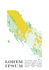 Brush paint Vector Background Templates Set. Hand Painted Artwork Page Collection. Good for Cover, Invitation, Banner, Placard, Brochure, Poster, Card, Flyer and other.