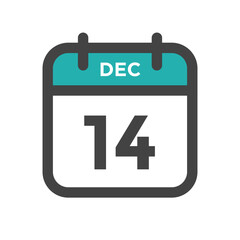 December 14 Calendar Day or Calender Date for Deadlines or Appointment