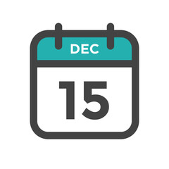 December 15 Calendar Day or Calender Date for Deadlines or Appointment