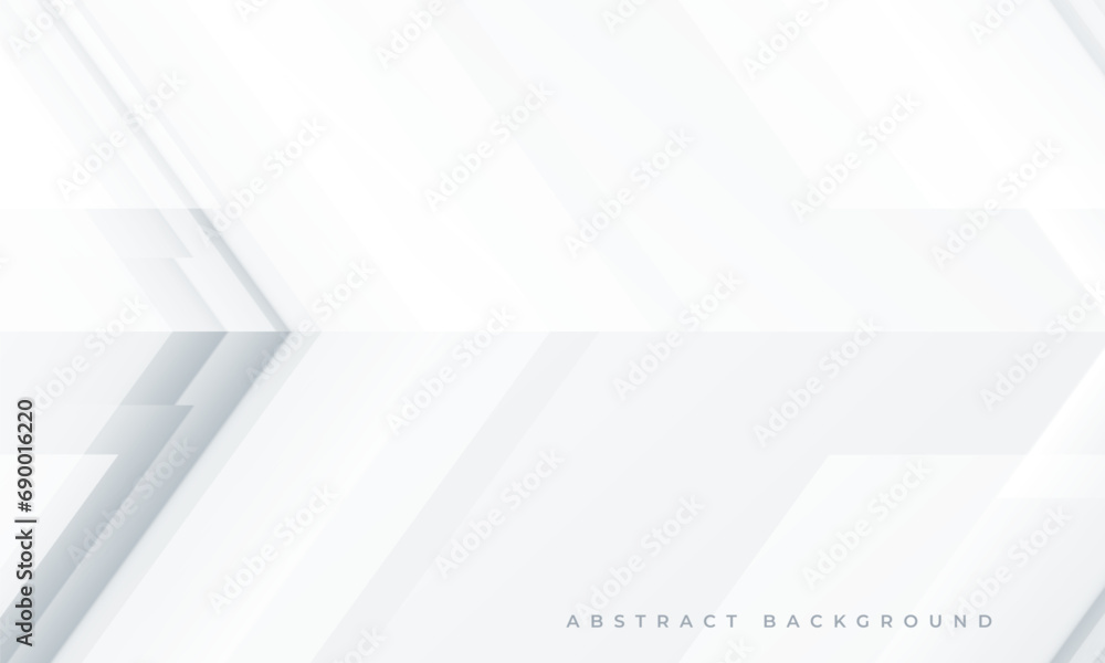 Poster abstract white and grey arrows futuristic technology background concept high-speed movement. dynamic