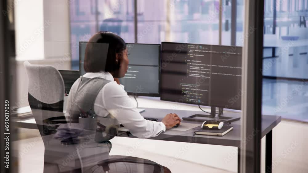 Aufkleber business engineer analyzing broken code