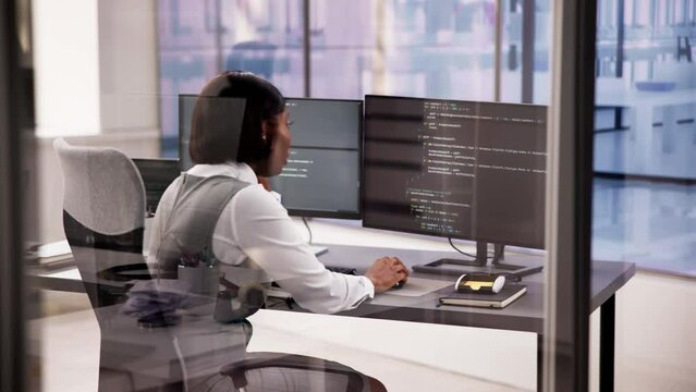 Business Engineer Analyzing Broken Code