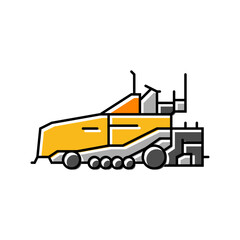 paving machine civil engineer color icon vector. paving machine civil engineer sign. isolated symbol illustration