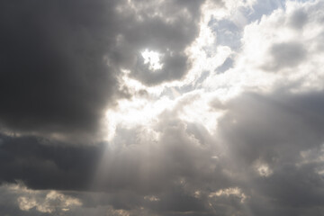 So beautiful sky thunderstorm before