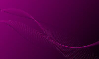 purple lines wave curves smooth gradient abstract background