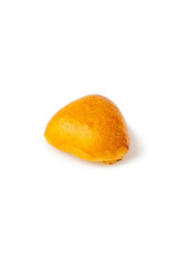 baked pie on a white background