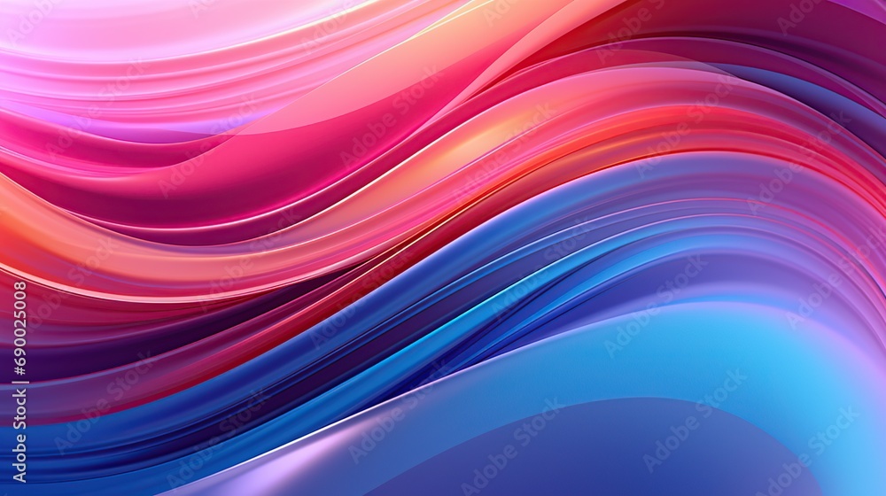 Aufkleber abstract liquid and neon colorful wave design background. created with generative ai