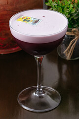 winter alcoholic cocktails with glass glasses