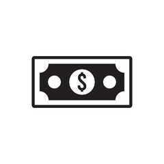 dollar bill icon vector