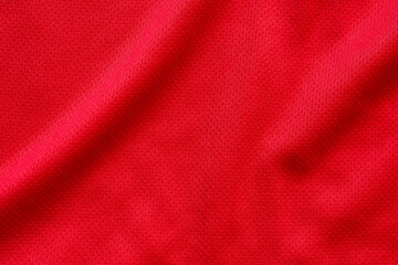 Red sports clothing fabric football shirt jersey texture background