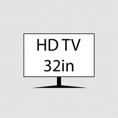 4K TV flat screen lcd or oled, plasma, realistic illustration, White blank monitor mockup. wide flatscreen monitor mockup