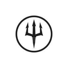 Trident logo vector template symbol element design