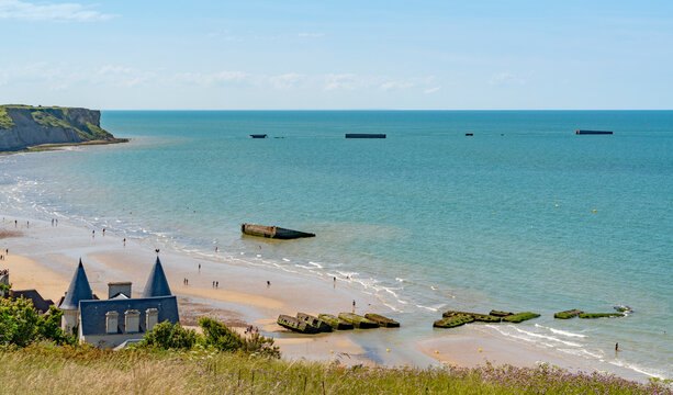 Gold beach near Arromanches-les-Bains