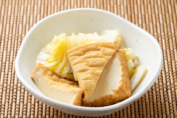 厚揚げと白菜の煮物。
