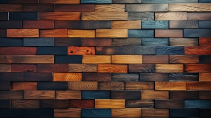 Combination of patterned wood surface.