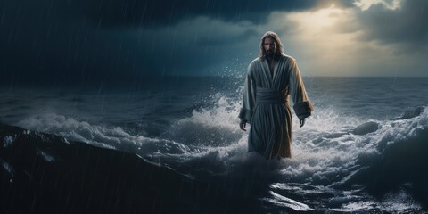 jesus walking on water 