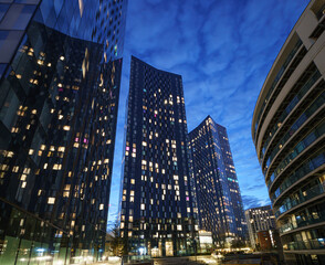 die moderne Sky-Line von Manchester