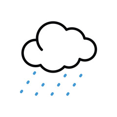 Rain Icon vector stock illustration