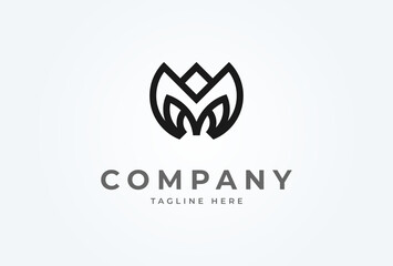 Fototapeta premium Initial AM or MA Logo. monogram logo design combination of letters M and A. Flat Vector Logo Design Template. vector illustration