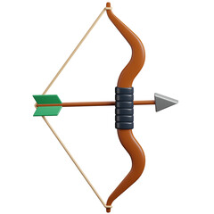 Archery Bow 3D Icon